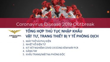 TỔNG HỢP nhập khẩu vật tư, thiết bị PHÒNG DỊCH