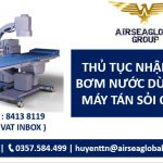 thủ tục nhập khẩu bơm nước dùng hco máy tán sỏi qua da