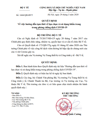 huong dan lua CHON KHAU TRANG