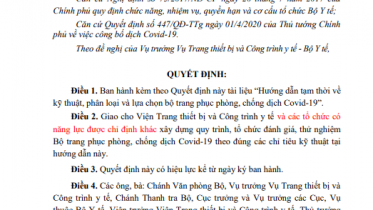 bo phong dich, bo bao ho, do chong covid