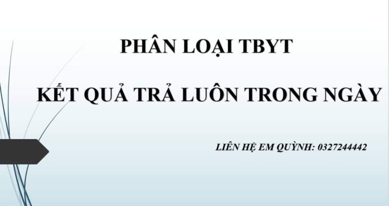 phân loại thiết bị y tế trong ngày