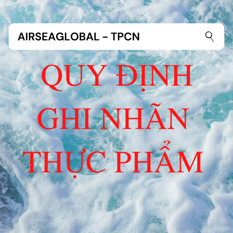 QUY ĐỊNH GHI NHÃN THỰC PHẨM CHỨC NĂNG!