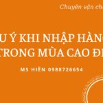 mùa cao điểm