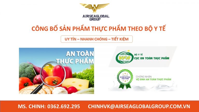 công bố an toàn thực phẩm