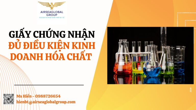 GIẤY CHỨNG NHẬN ĐỦ ĐIỀU KIỆN KINH DOANH HÓA CHẤT