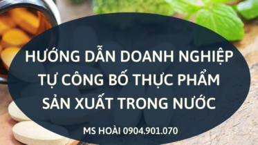 HƯỚNG DẪN DOANH NGHIỆP TỰ CÔNG BỐ