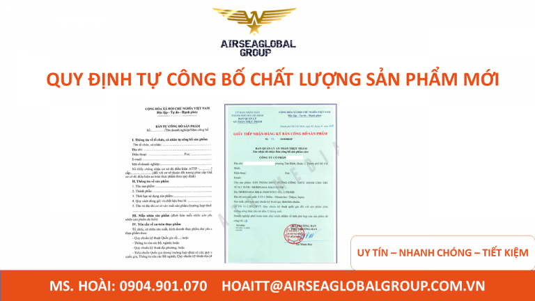 QUY ĐỊNH TỰ CÔNG BỐ CHẤT LƯỢNG SẢN PHẨM MỚI