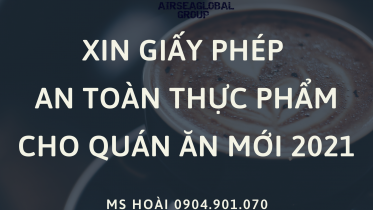 XIN GIẤY PHÉP ATTP CHO QUÁN ĂN