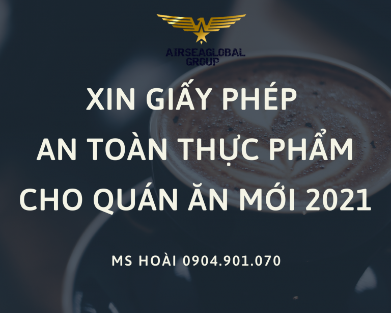 XIN GIẤY PHÉP ATTP CHO QUÁN ĂN