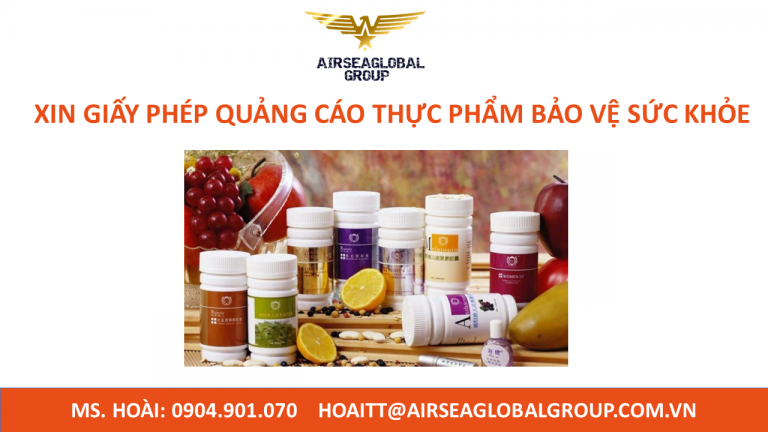 XIN GIẤY PHÉP QUẢNG CÁO THỰC PHẨM BẢO VỆ SỨC KHỎE