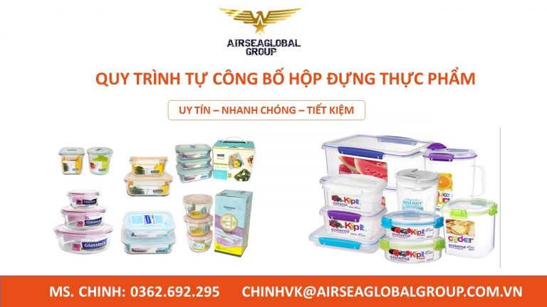 công bố hộp đựng thực phẩm