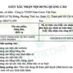 XIN GIẤY PHÉP QUẢNG CÁO THỰC PHẨM BẢO VỆ SỨC KHOẺ