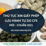 thủ tục CFS CHUẨN 2021