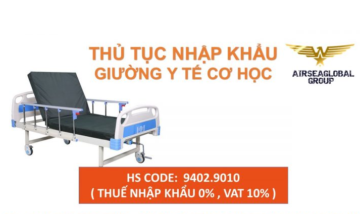 thu tuc nhap khau giuong y te co hoc