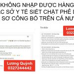 KHÔNG NHẬP ĐƯỢC HÀNG DO CÁC SỞ Y TẾ SIẾT CHẶT PHÊ DUYỆT HỒ SƠ CÔNG BỐ TRÊN CẢ NƯỚC