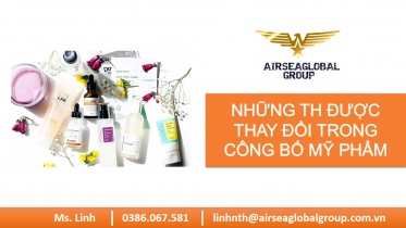 Nhung truong hop duoc thay doi trong cong bo my pham