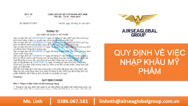 Quy dinh ve nhap khau my pham