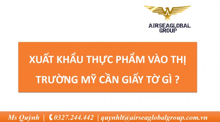 XUAT KHAU THUC PHAM VAO THI TRUONG MY