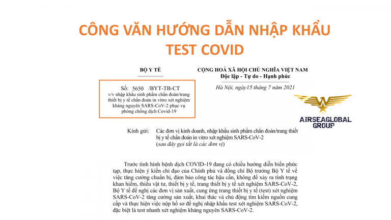 thu tuc nhap khau test covid