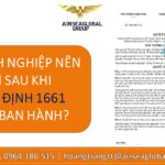 DOANH NGHIỆP NÊN LÀM GÌ SAU KHI QUYẾT ĐỊNH 1661 ĐƯỢC BAN HÀNH