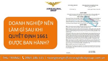 DOANH NGHIỆP NÊN LÀM GÌ SAU KHI QUYẾT ĐỊNH 1661 ĐƯỢC BAN HÀNH