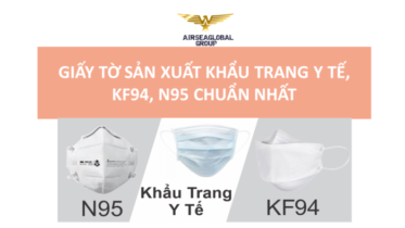 GIẤY TỜ SẢN XUẤT KHẨU TRANG Y TẾ KF94 N95 CHUẨN NHẤT