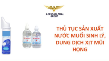 GIẤY PHÉP SẢN XUẤT NƯỚC MUỐI SINH LÝ DUNG DỊCH XỊT MŨI HỌNG