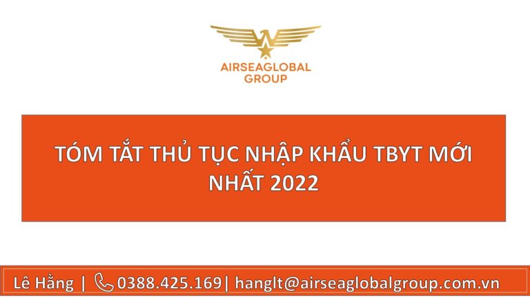 THỦ TỤC NHẬP KHẨU THIẾT BỊ Y TẾ MỚI NHẤT 2022
