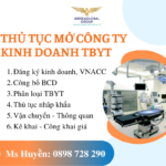 THỦ TỤC MỞ CÔNG TY KINH DOANH TBYT