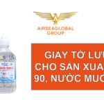 GIẤY TỜ LƯU HÀNH CHO SẢN XUẤT CỒN 70 90 NƯỚC MUỐI SINH LÝ