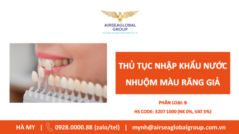 nước nhuộm màu răng giả