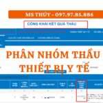 PHÂN NHÓM THẦU