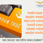 THỜI HẠN ĐƯỢC PHÉP NỢ C/O HOÀN THUẾ CHO HÀNG HÓA NHẬP KHẨU