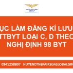 THỦ TỤC LÀM ĐĂNG KÍ LƯU HÀNH TTBYT LOẠI C, D THEO NGHỊ ĐỊNH 98 BYT