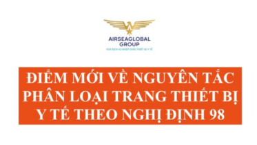 ĐIỂM MỚI VỀ NGUYÊN TẮC PHÂN LOẠI TRANG THIẾT BỊ Y TẾ THEO NGHỊ ĐỊNH 98