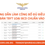 CÔNG BỐ ĐỦ ĐIỀU KIỆN MUA BÁN TBYT LOẠI BCD