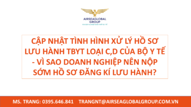 CẬP NHẬT TÌNH HÌNH XỬ LÝ HỒ SƠ LƯU HÀNH TBYT LOẠI C,D CỦA BỘ Y TẾ - VÌ SAO DOANH NGHIỆP NÊN NỘP SỚM HỒ SƠ ĐĂNG KÍ LƯU HÀNH?