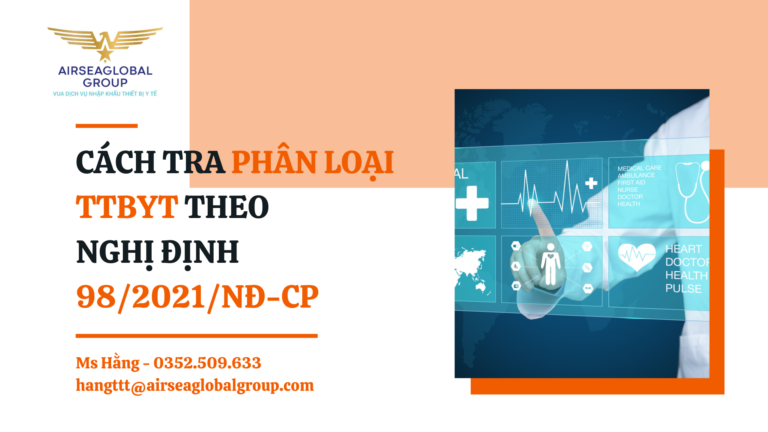 CÁCH TRA PHÂN LOẠI THIẾT BỊ Y TẾ