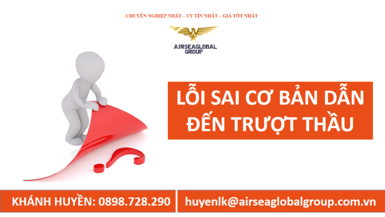 lỗi cơ bản trượt thầu