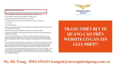 quảng cáo website