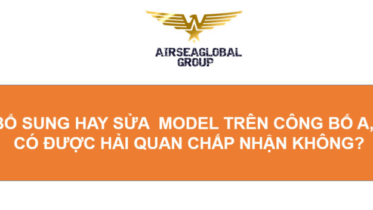 BỔ SUNG HAY SỬA MODEL TRÊN CÔNG BỐ A B CÓ ĐƯỢC HẢI QUAN CHẤP NHẬN KHÔNG?