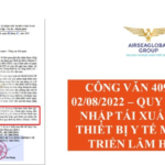 CÔNG VĂN 4090 NGÀY 02/08/2022 – QUY ĐỊNH TẠM NHẬP TÁI XUẤT TRANG THIẾT BỊ Y TẾ MỤC ĐÍCH TRIỂN LÃM HỘI CHỢ