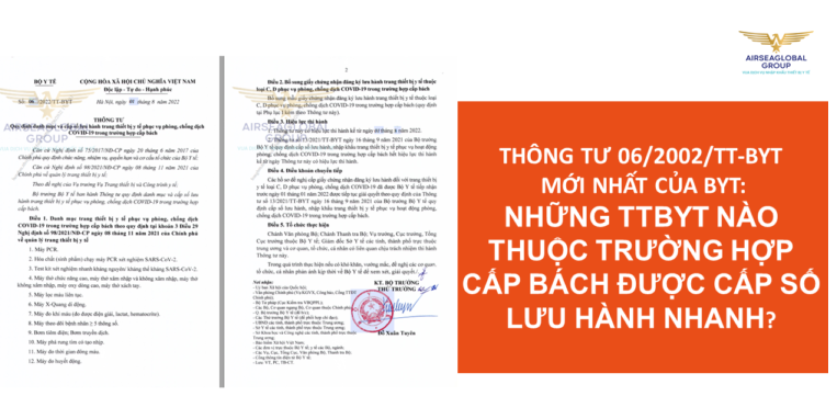 THÔNG TƯ 06/2002/TT-BYT MỚI NHẤT CỦA BỘ Y TẾ: NHỮNG THIẾT BỊ Y TẾ NÀO THUỘC TRƯỜNG HỢP CẤP BÁCH ĐƯỢC CẤP SỐ LƯU HÀNH NHANH?