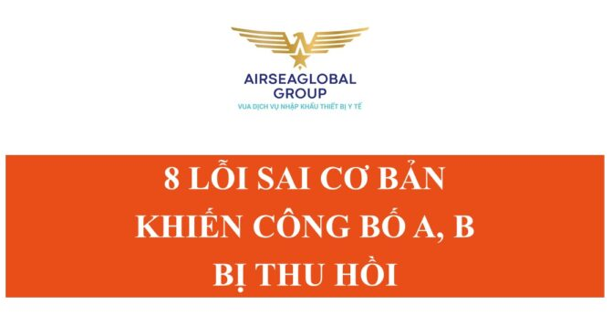 8 LỖI SAI CƠ BẢN KHIẾN CÔNG BỐ A B BỊ THU HỒI