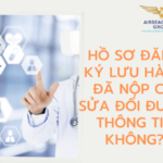 HỒ SƠ ĐĂNG KÝ LƯU HÀNH ĐÃ NỘP CÓ SỬA ĐỔI ĐƯỢC THÔNG TIN KHÔNG?