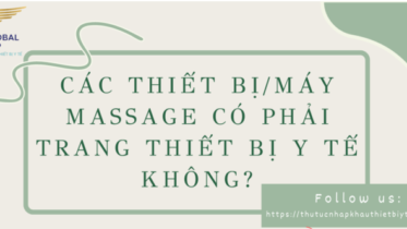 CÁC THIẾT BỊ/MÁY MASSAGE CÓ PHẢI TRANG THIẾT BỊ Y TẾ KHÔNG?