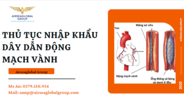 THỦ TỤC NHẬP KHẨU DÂY DẪN ĐỘNG MẠCH VÀNH