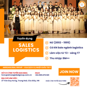 Tuyển dụng Sales logistics